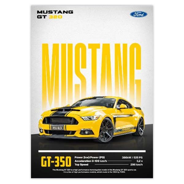 پوستر فورد موستانگ GT-350