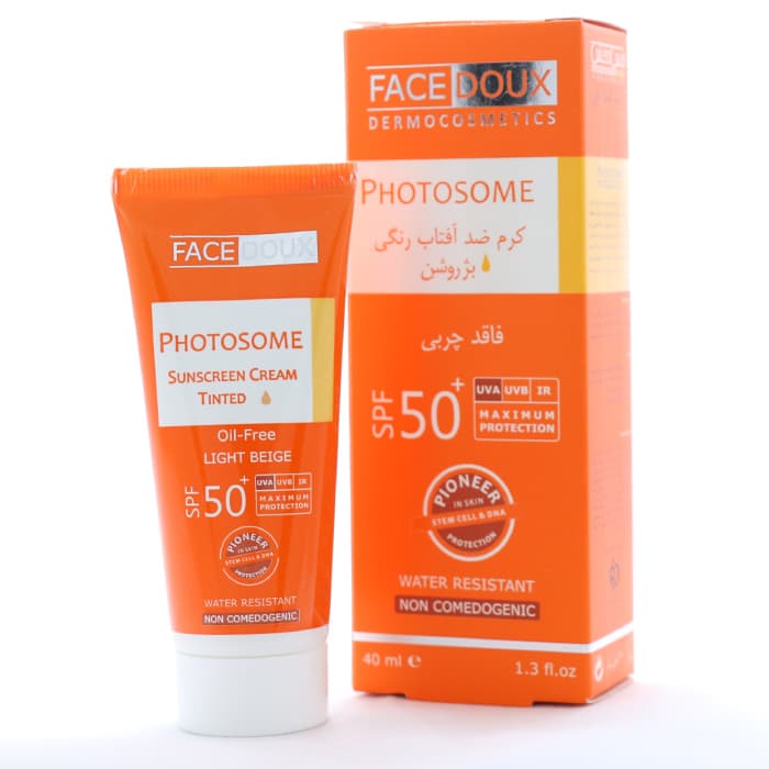 کرم ضد آفتاب رنگی فوتوزوم فیس دوکس ⁺SPF50 حجم ۴۰ میلی لیتر