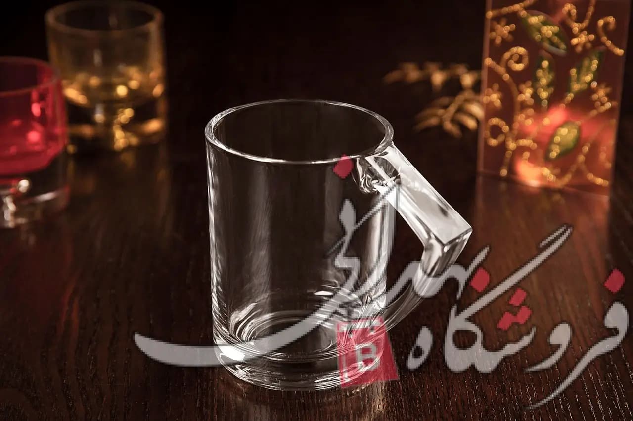 لیوان شیشه ای نیلوفر6 عددی