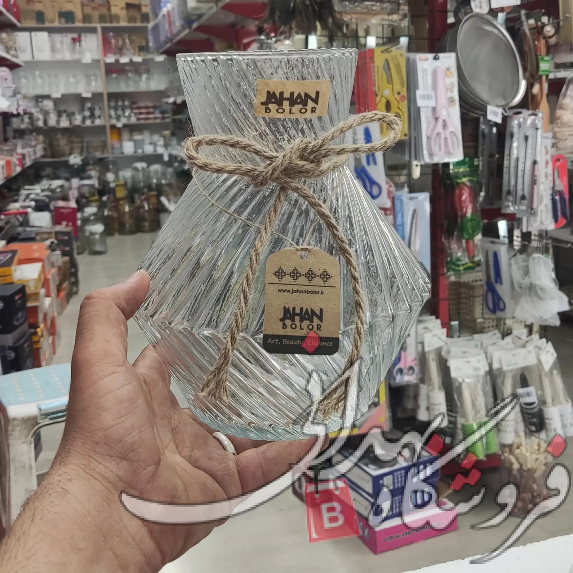 گلدان شیشه ای ویولت — تصویر ۳