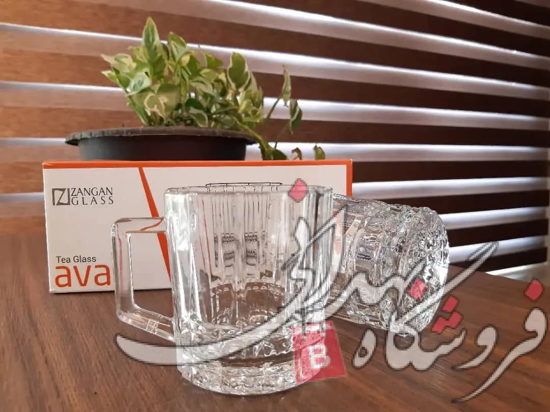 نیم لیوان شیشه ای آوا 6عددی