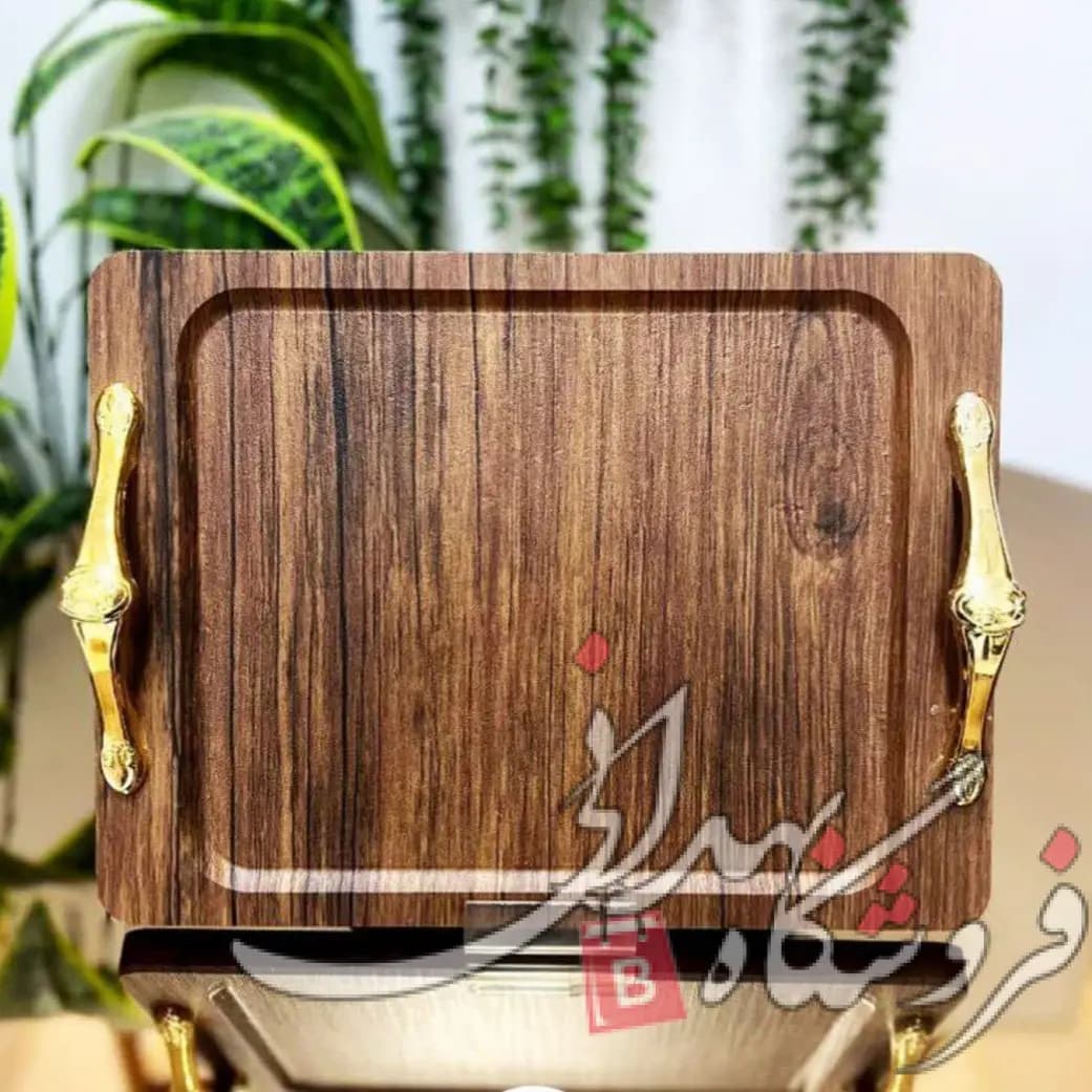 سینی مستطیل چوبی فانتزی — تصویر ۲