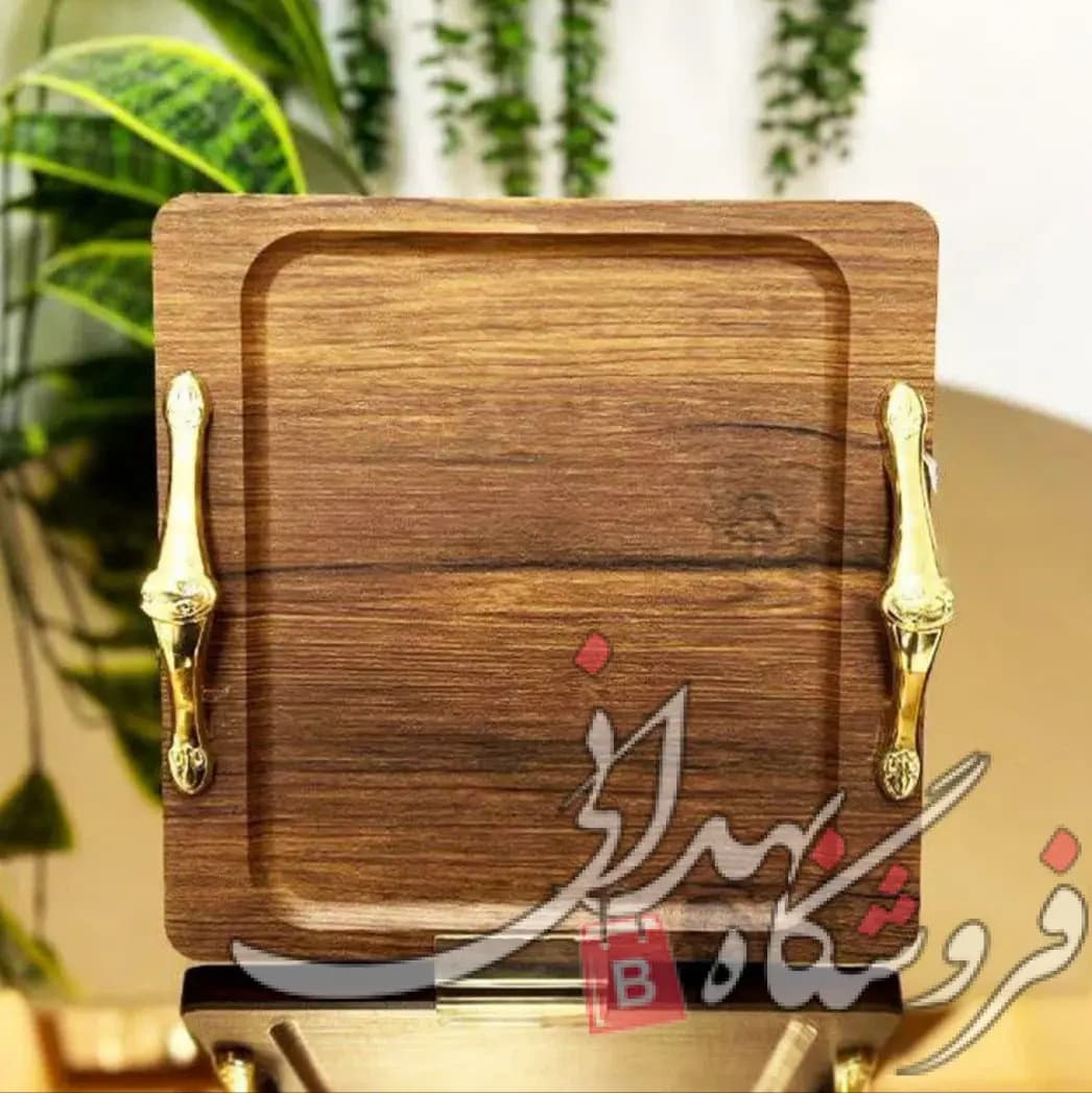 سینی مربع چوبی فانتزی — تصویر ۲