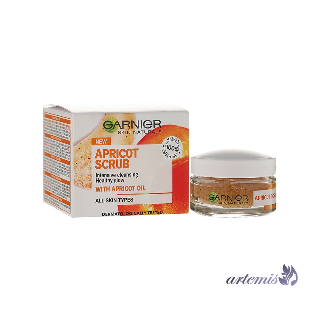 اسکراب لایه بردار پوست گارنیه مدل Apricot حجم 50 میلی لیتر