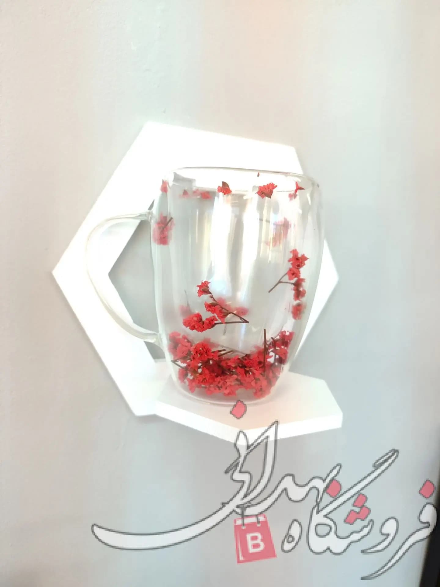 لیوان ماگ پیرکس گلدار سایز 2 350 میل — تصویر ۲
