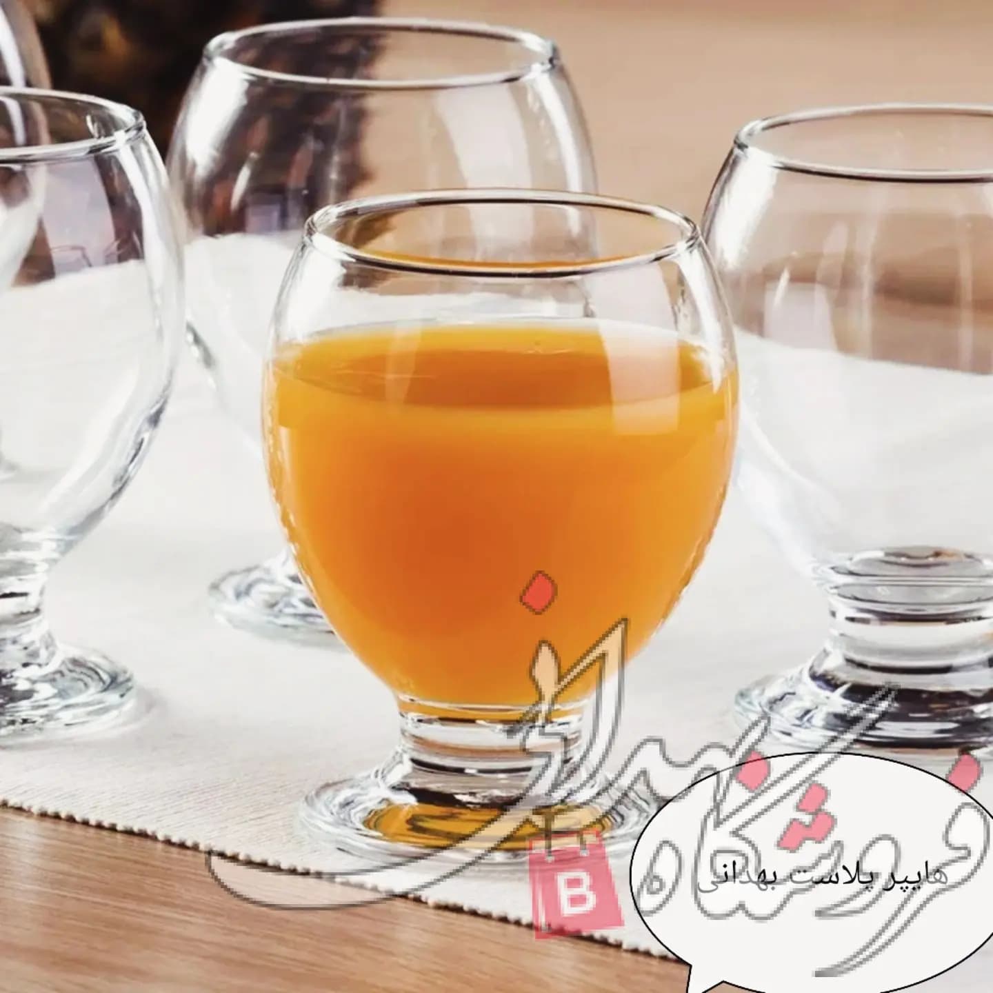 جام پایه دار 6 عددی ناپولی — تصویر ۲