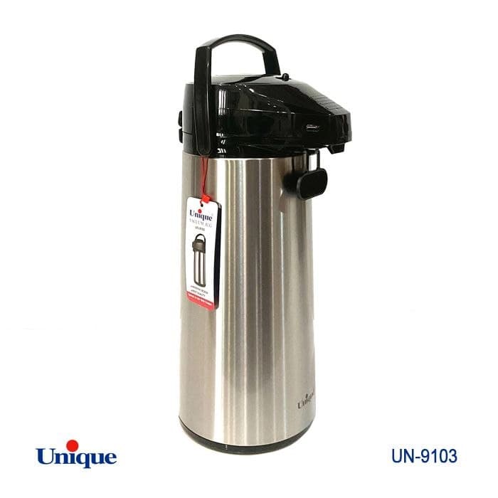 فلاسک بدنه استیل یونیک Unique شیشه دار کد UN-9103