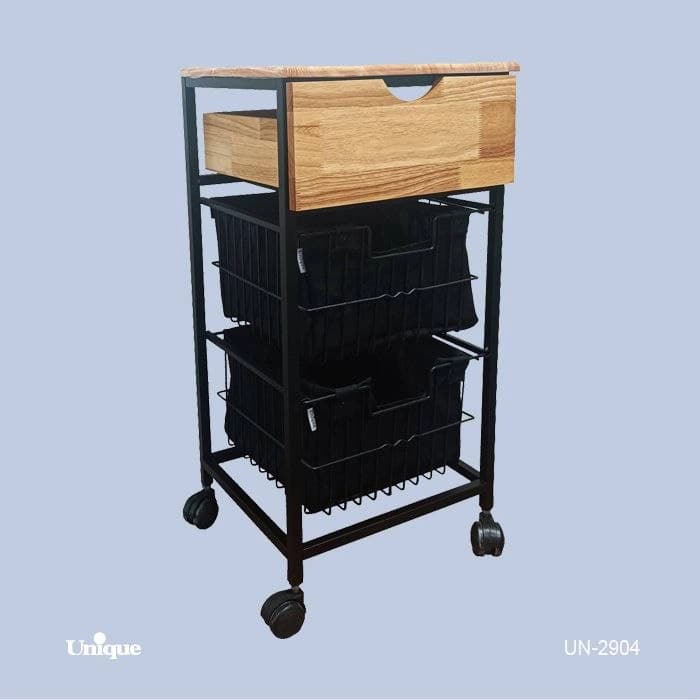 جا پیازی 2 طبقه یونیک Unique کشو دار با پارچه کد UN-2904