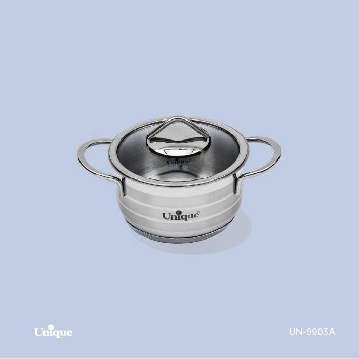 قابلمه استیل یونیک Unique سایز 16 کد UN-9903A