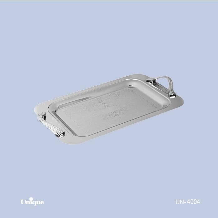 سینی استیل براق یونیک Unique کوچک کد UN-4004