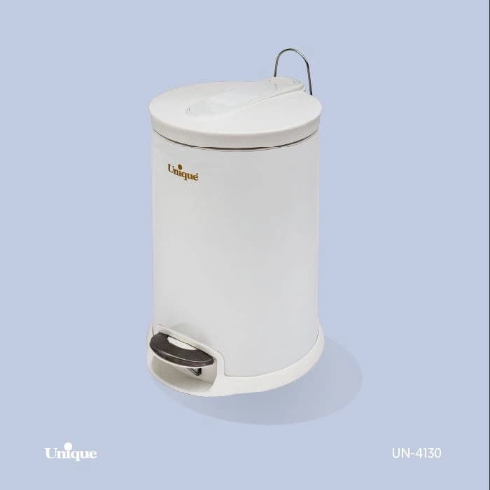 سطل زباله 16 لیتر یونیک Unique سفید کد UN-4130