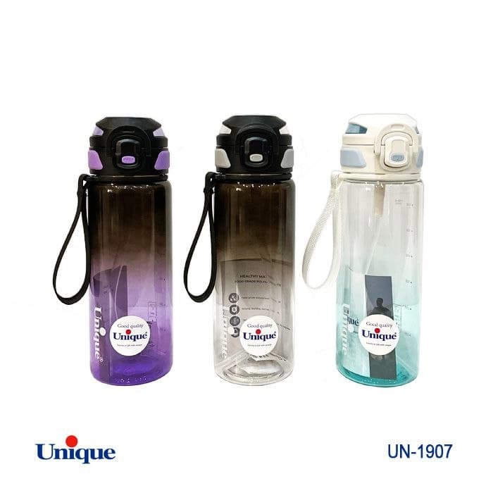 بطری آب پلاستیکی 750 میل یونیک Unique کد UN-1907