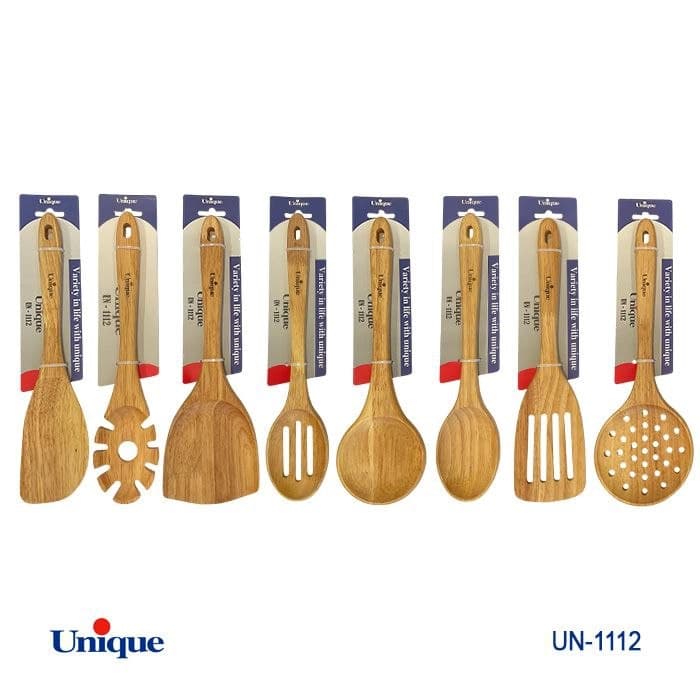 کفگیر و ملاقه تک یونیک Unique چوبی کد UN-1112