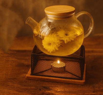 پایه وارمر کفه چوبی WS طرح توری مربع مشکی کد WSX2