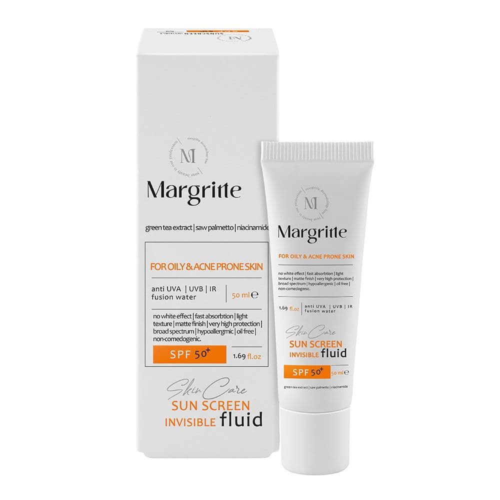 ضد آفتاب بی رنگ مناسب پوست چرب و مستعد آکنه + SPF50 مارگریت — تصویر ۲