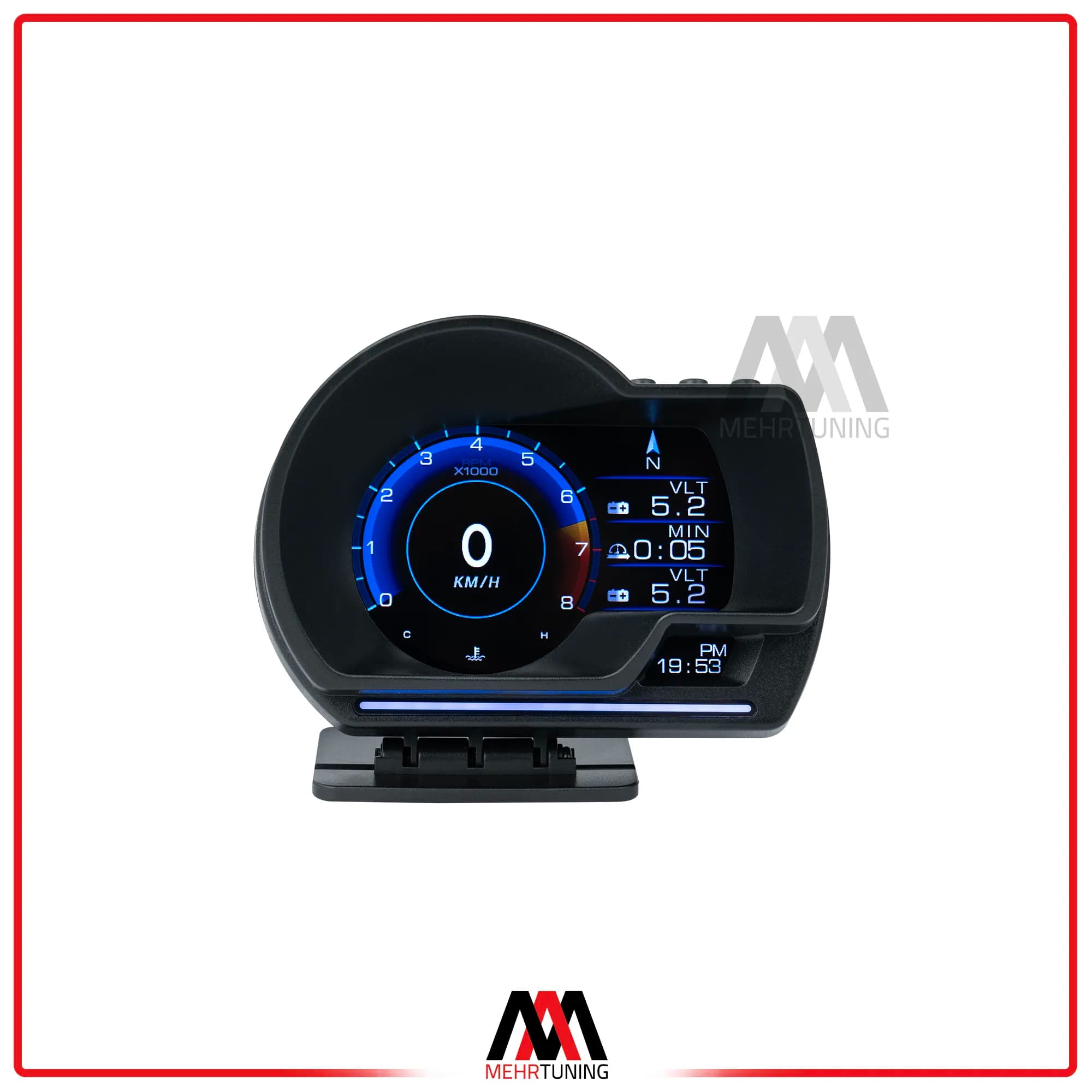 گیج OBD2 مدل HUD P6 وارداتی — تصویر ۹