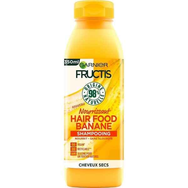 شامپو موز گارنیر GARNIER مدل هیرفود HAIR FOOD حجم 350 میل | مغذی و ترمیم کننده