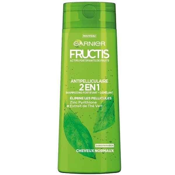 شامپو ضد شوره چای سبز گارنیر GARNIER سری FRUCTIS حجم 250 میل | مغذی، نرم کننده، مناسب موی چرب
