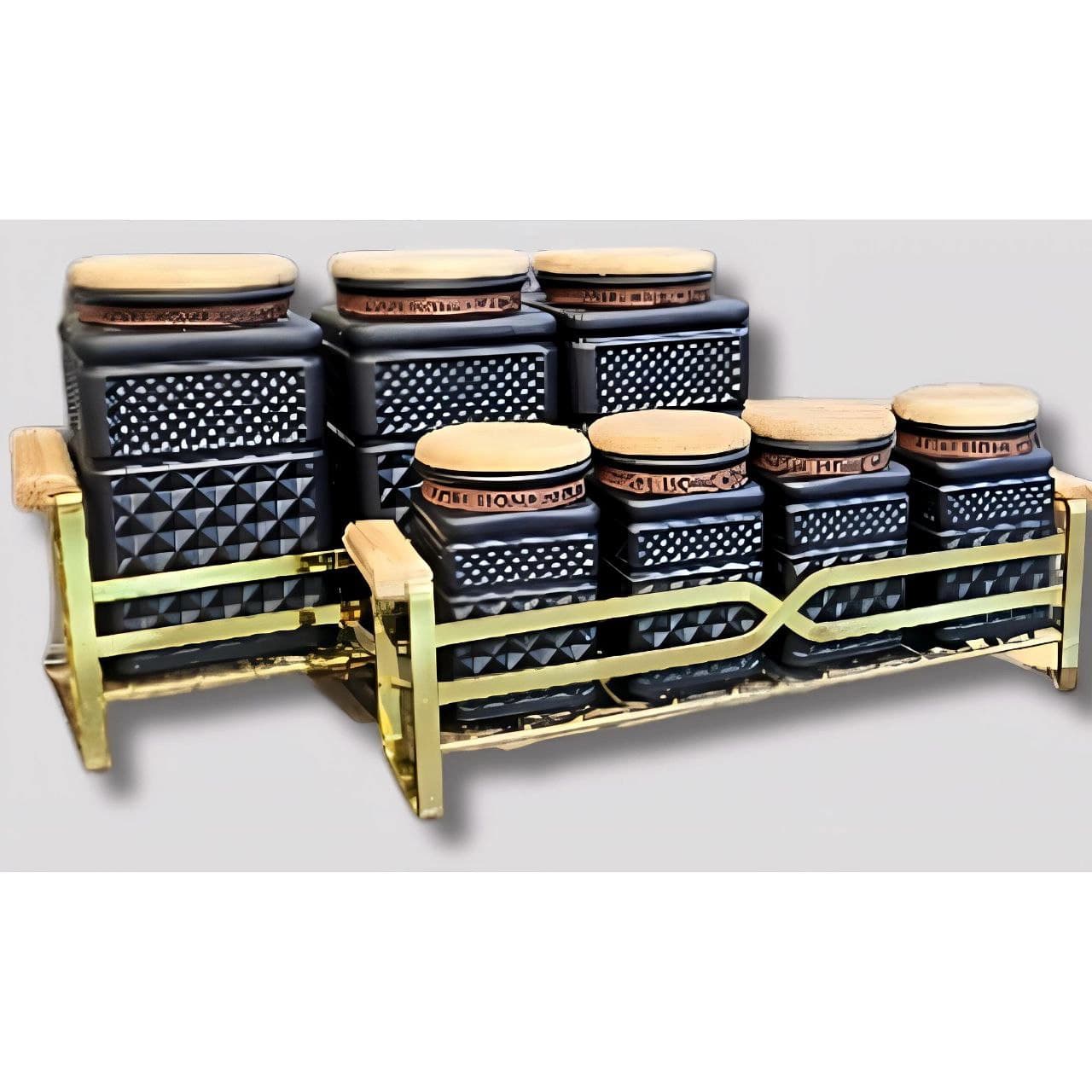 پاسماوری ست 9 پارچه برند آیسل AYSEL کد 1405 رنگ مشکی — تصویر ۲
