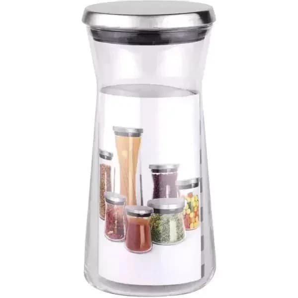 جا حبوباتی شیشه ای با درب استیل120 CC برند MGS — تصویر ۲
