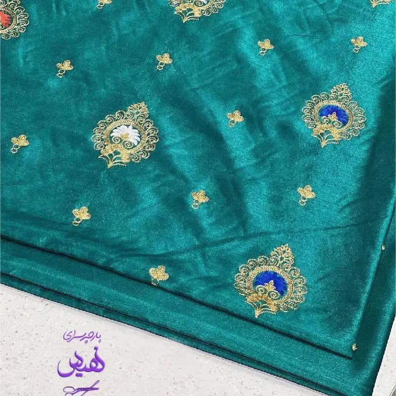 تافته سوزندوزی رنگ سبز