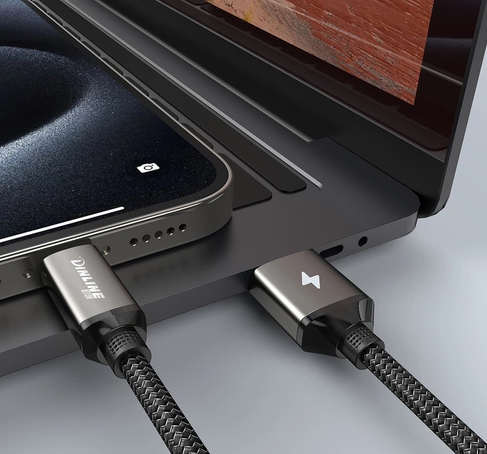 کابل شارژ دینلاین USB به Type-C مدل DC-70 C — تصویر ۴