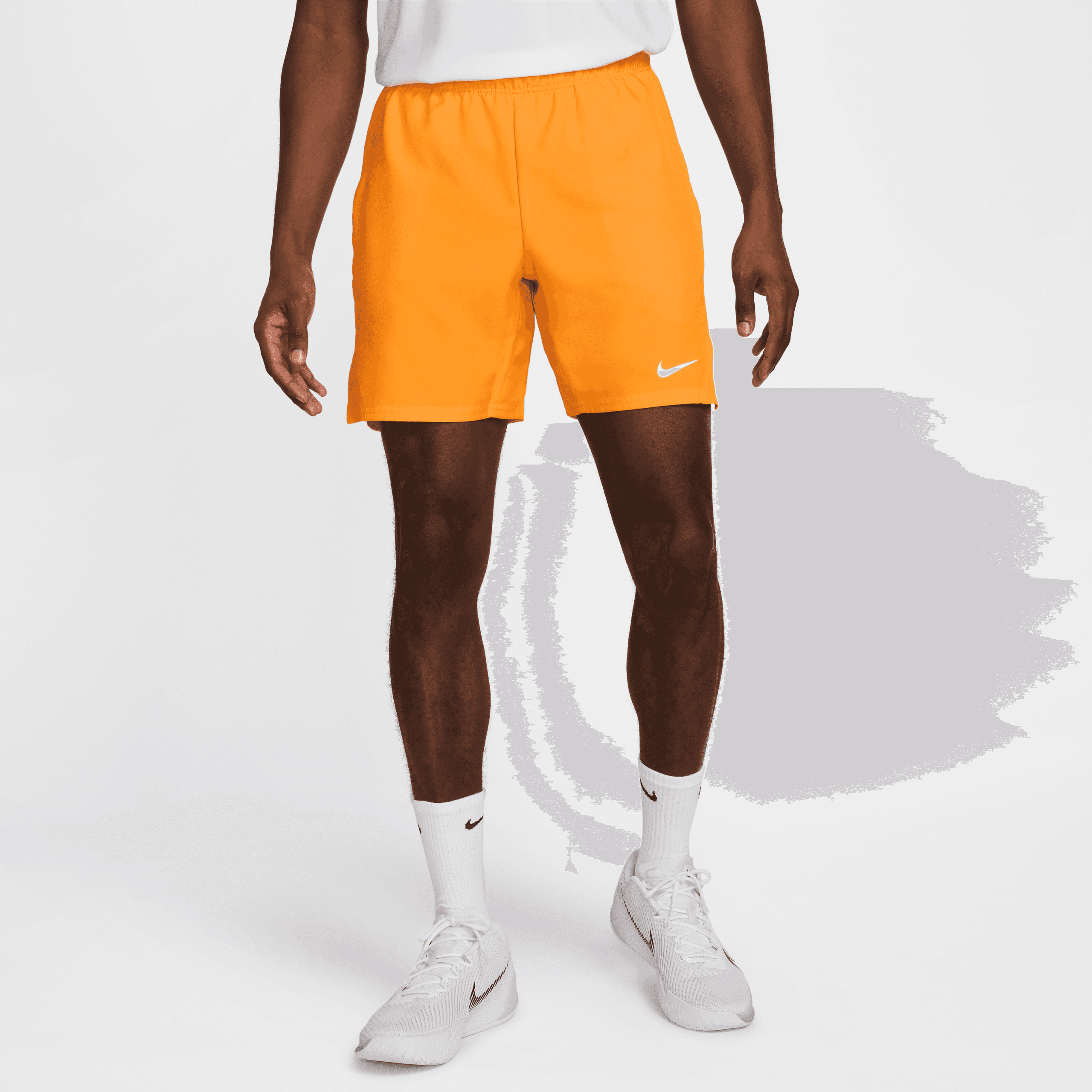 شلوارک تنیس مردانه نایک Nike Court Victory 18cm – نارنجی — تصویر ۳