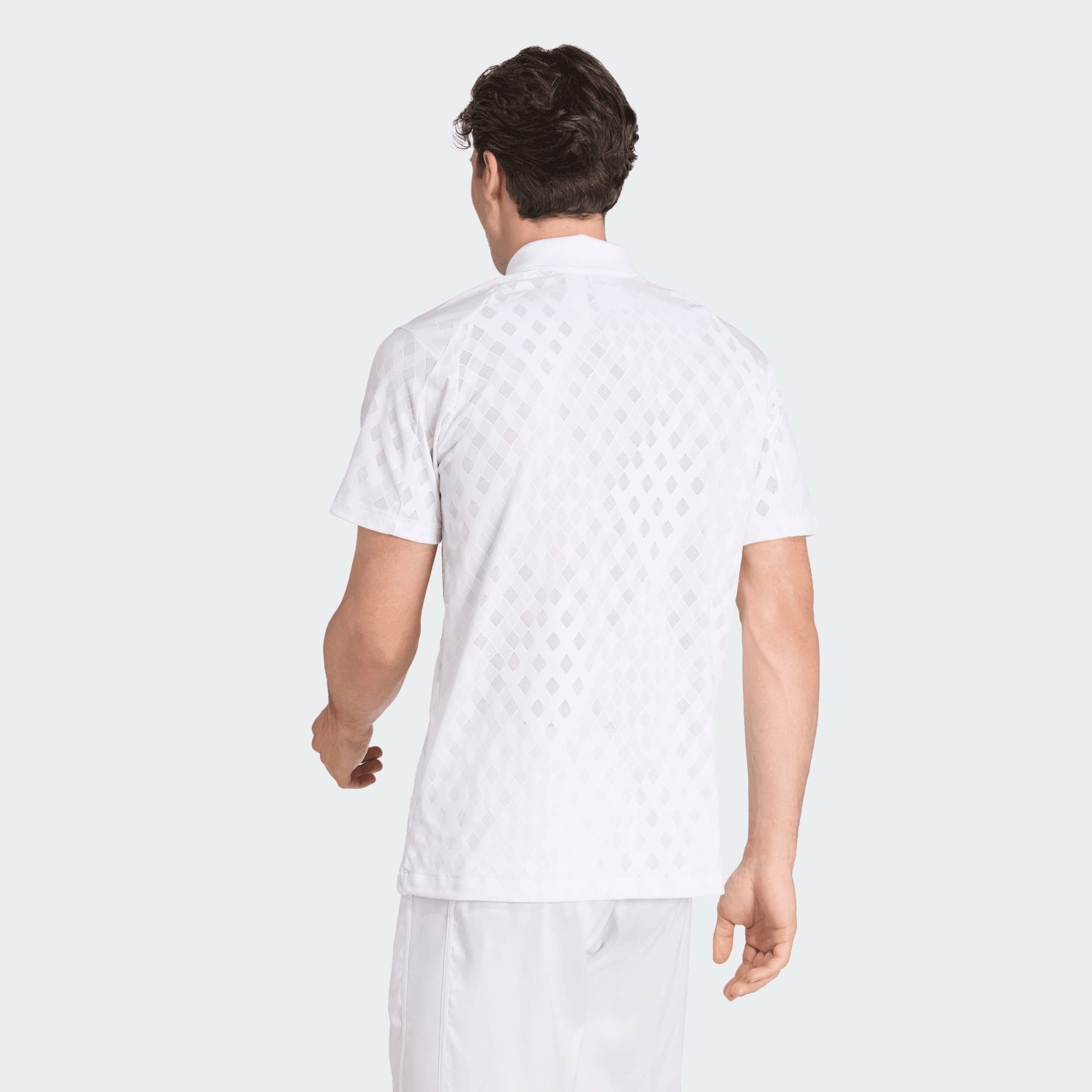 تی شرت تنیس مردانه آدیداس – ADIDAS Climacool+ FreeLift – سفید — تصویر ۳