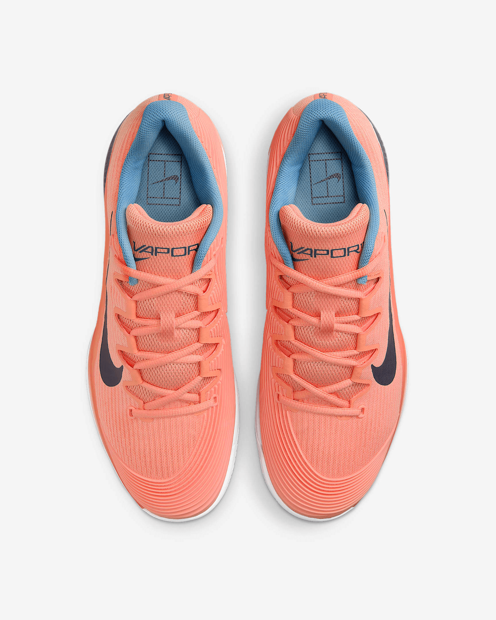 کفش تنیس مردانه نایک Nike Vapor 12 Clay Tennis Shoes- گلبهی — تصویر ۴
