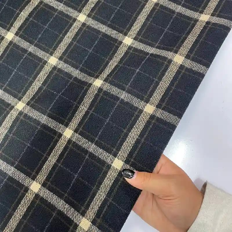 کشمیر چهارخونه سپاهان اصل مشکی شیری