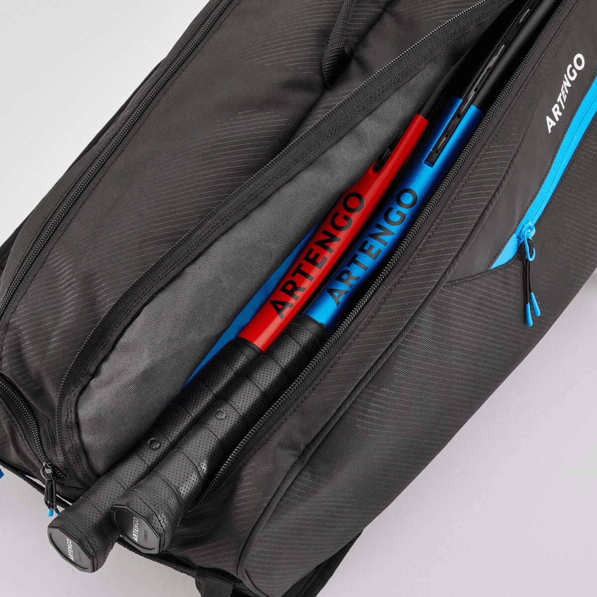 ساک تنیس آرتنگو ARTENGO 9 Rackets L TEAM- مشکی/آبی — تصویر ۴