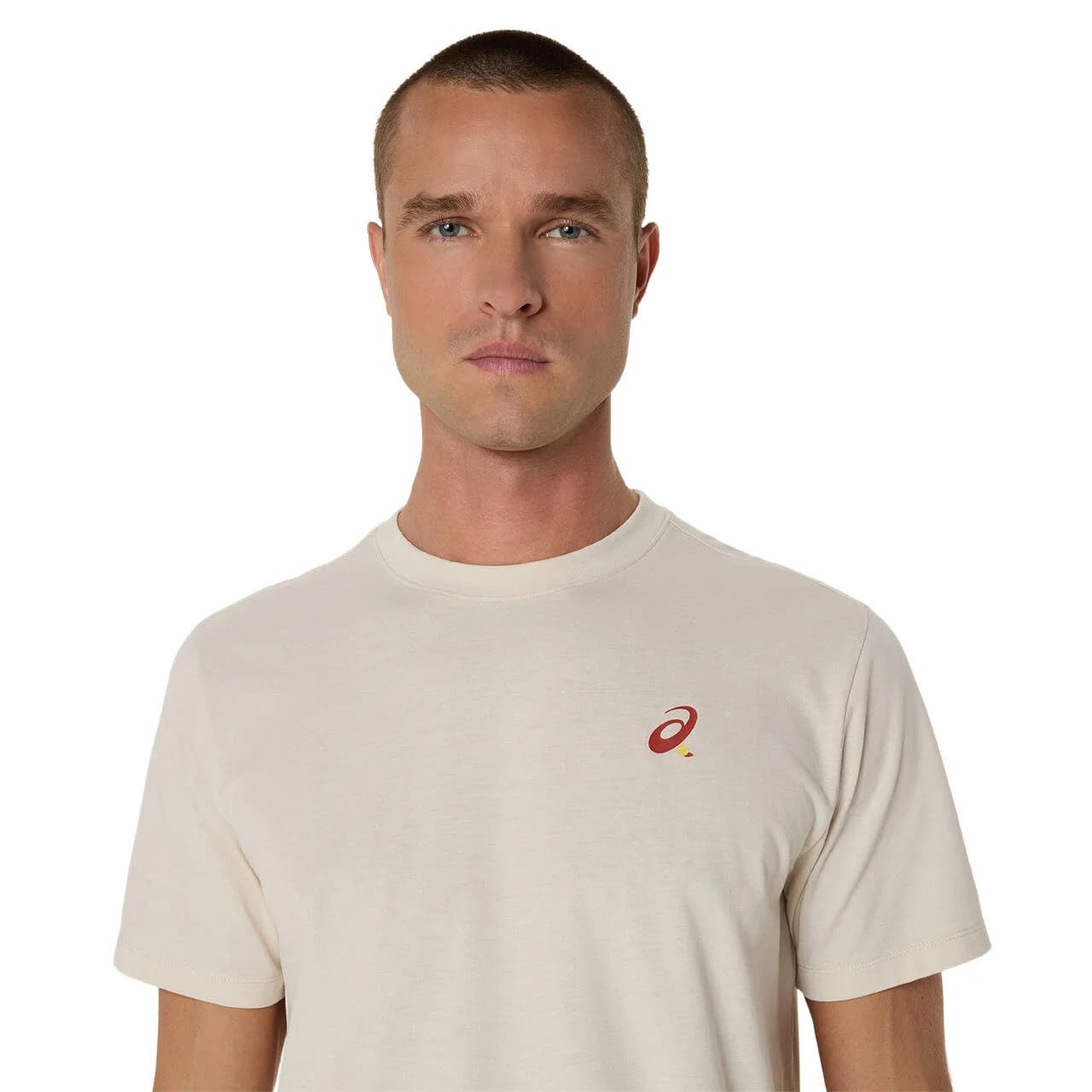 تیشرت تنیس مردانه اسیکس Asics Court Graph SS Top- کرم — تصویر ۵