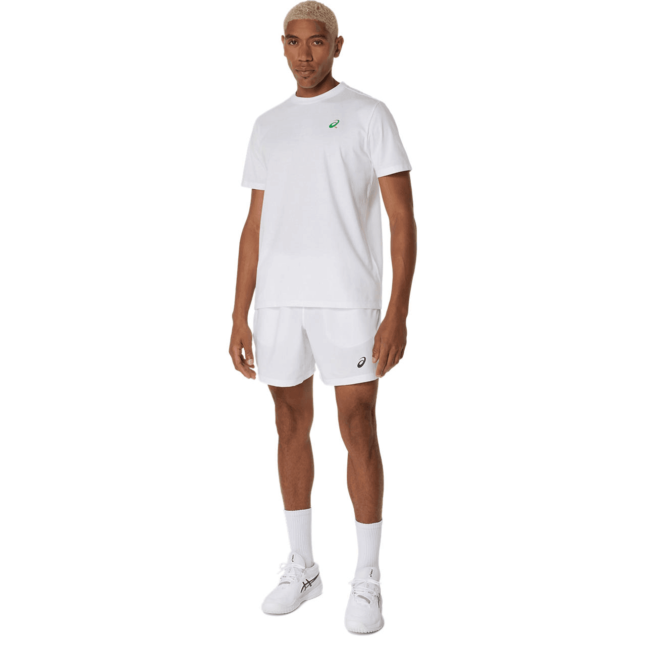 تیشرت تنیس مردانه اسیکس Asics Court Graph SS Top- سفید — تصویر ۶