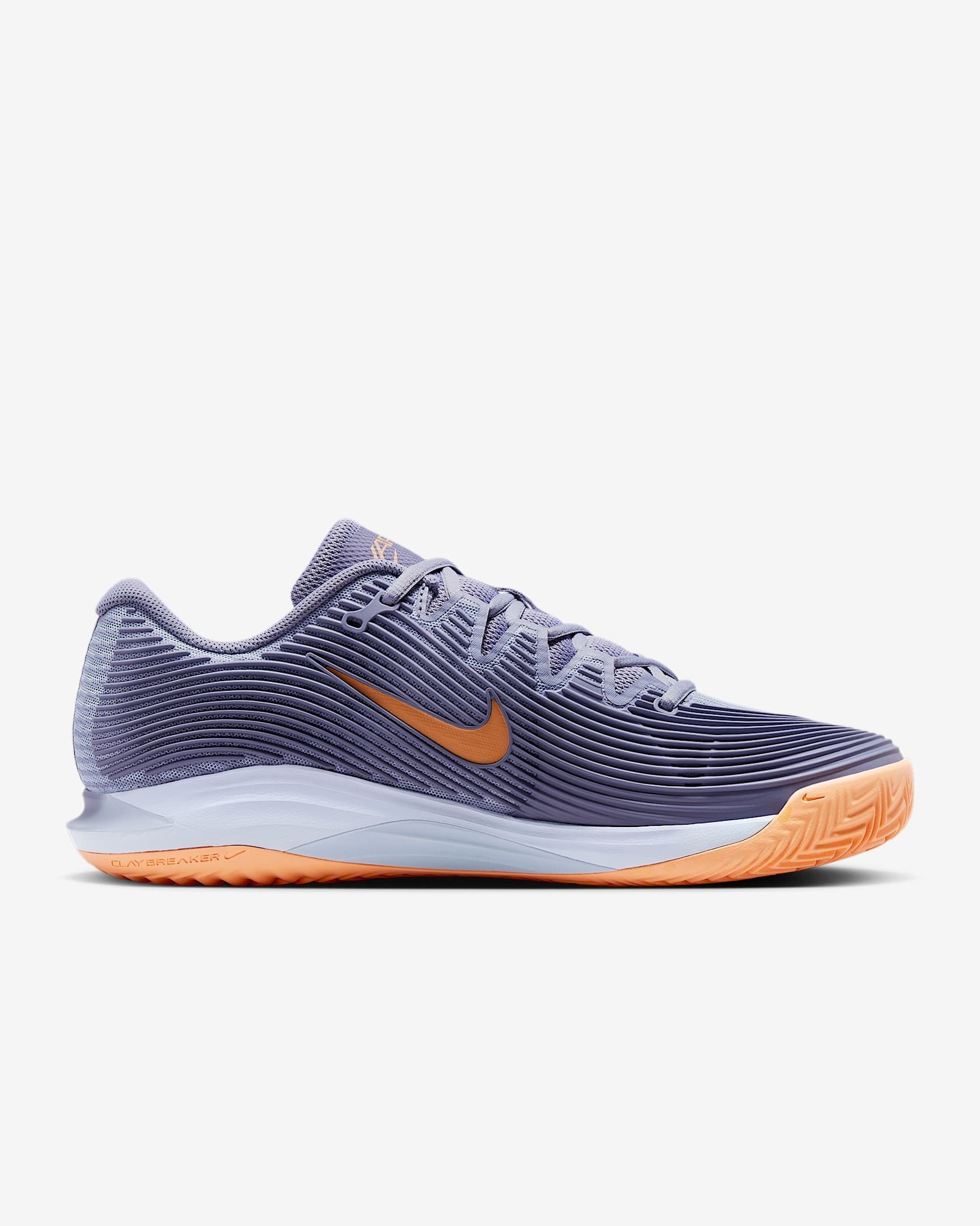 کفش تنیس مردانه نایک Nike Vapor 12 Tennis Shoes Clay- خاکستری — تصویر ۲
