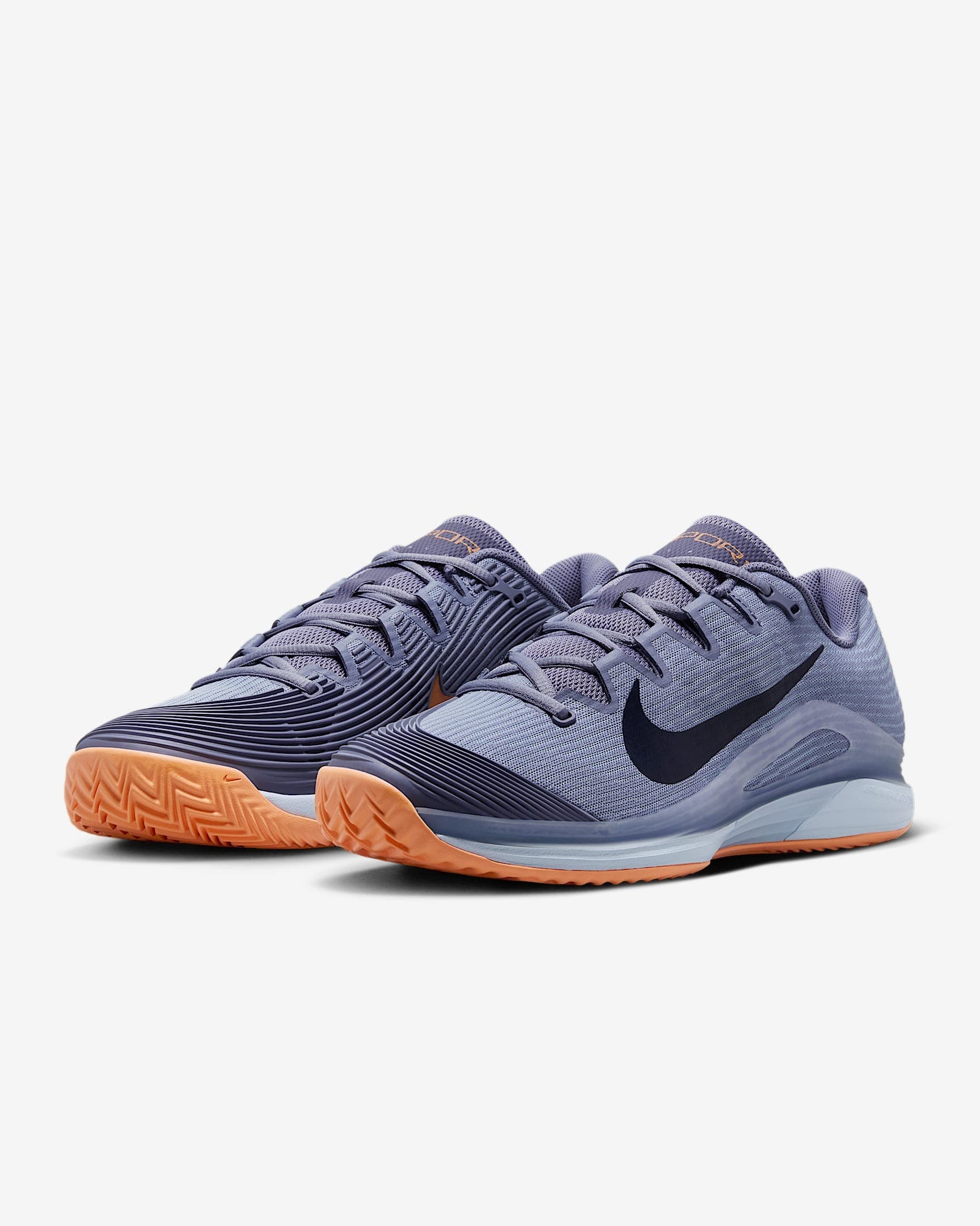 کفش تنیس مردانه نایک Nike Vapor 12 Tennis Shoes Clay- خاکستری — تصویر ۵