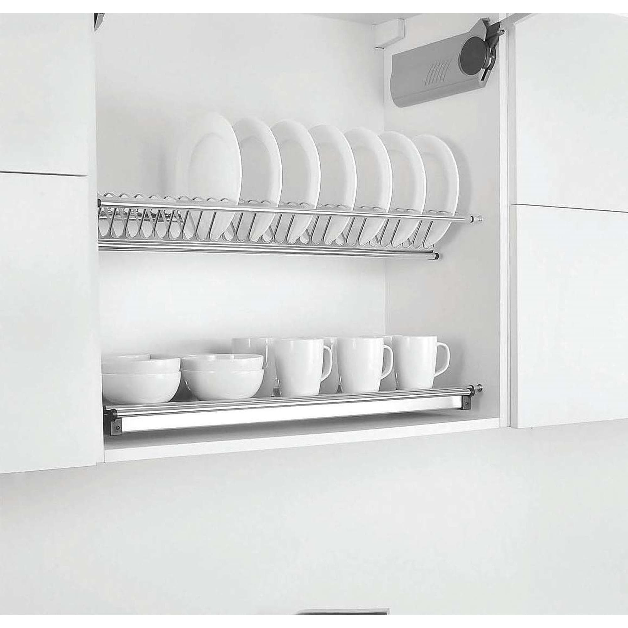 آبچکان بالای سینک دو طبقه تمام استیل عرض 1000mm