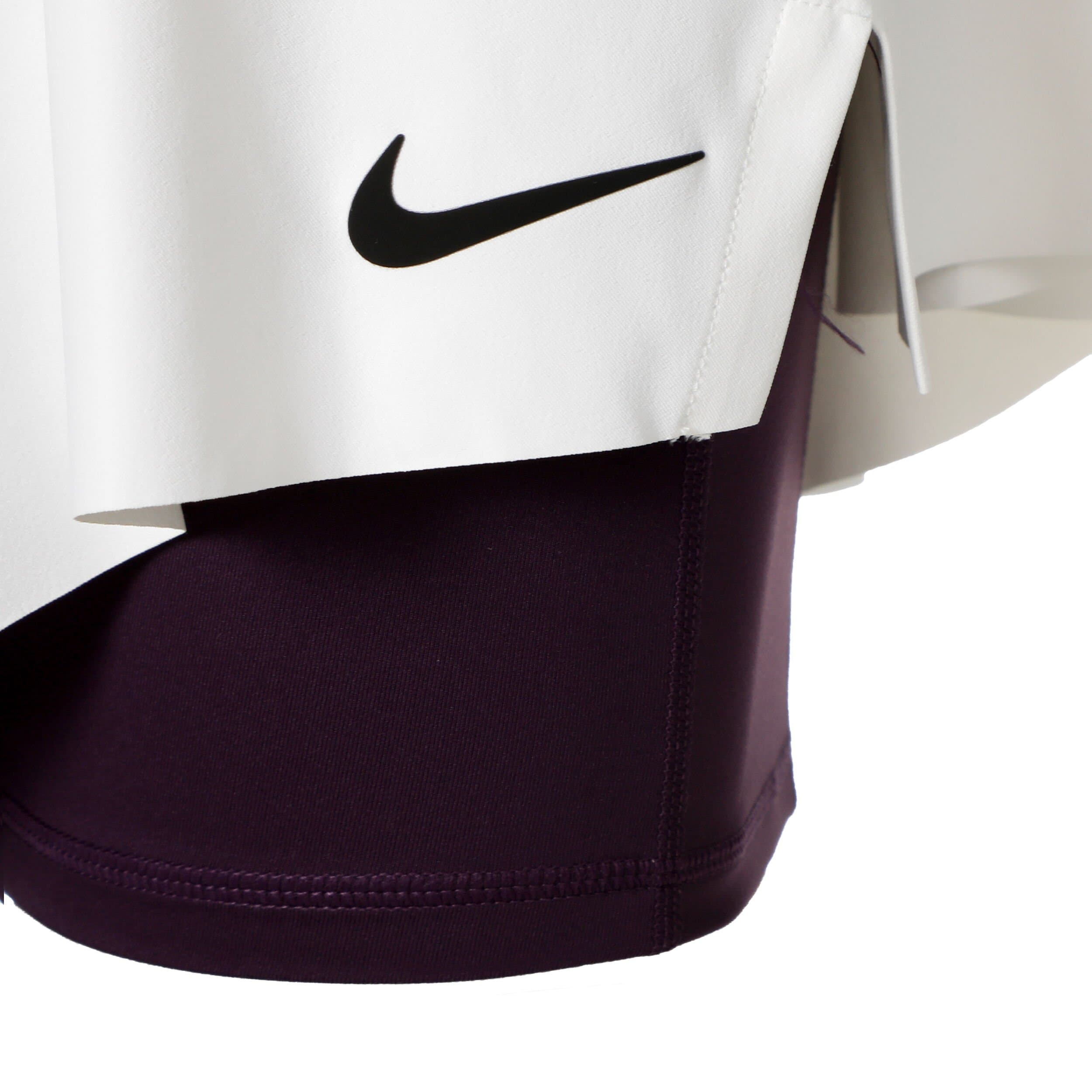 دامن تنیس زنانه نایک NikeCourt Slam Dri-FIT- سفید/بنفش — تصویر ۴