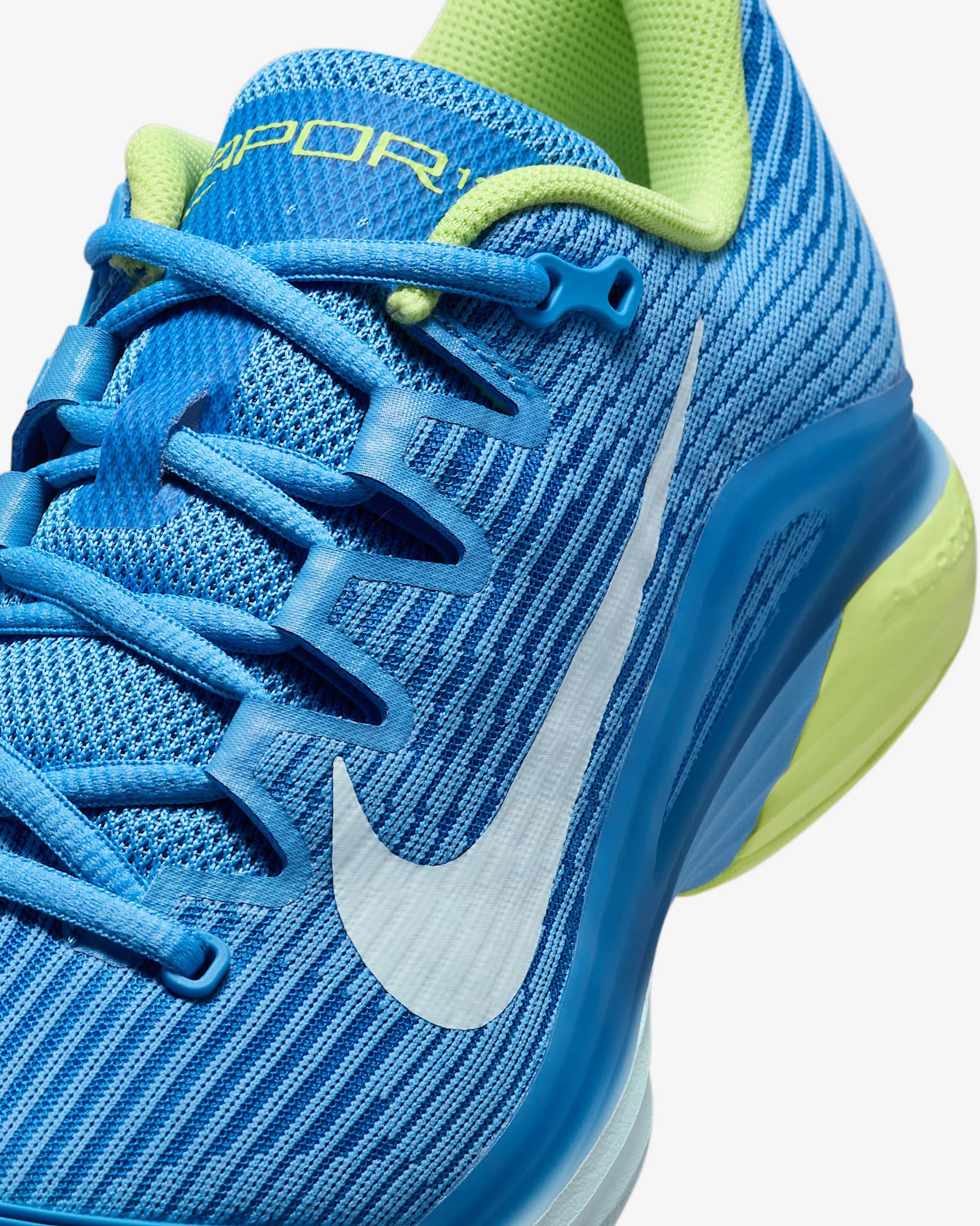 کفش تنیس زنانه نایک Nike Vapor 12 Tennis Shoes- آبی — تصویر ۸