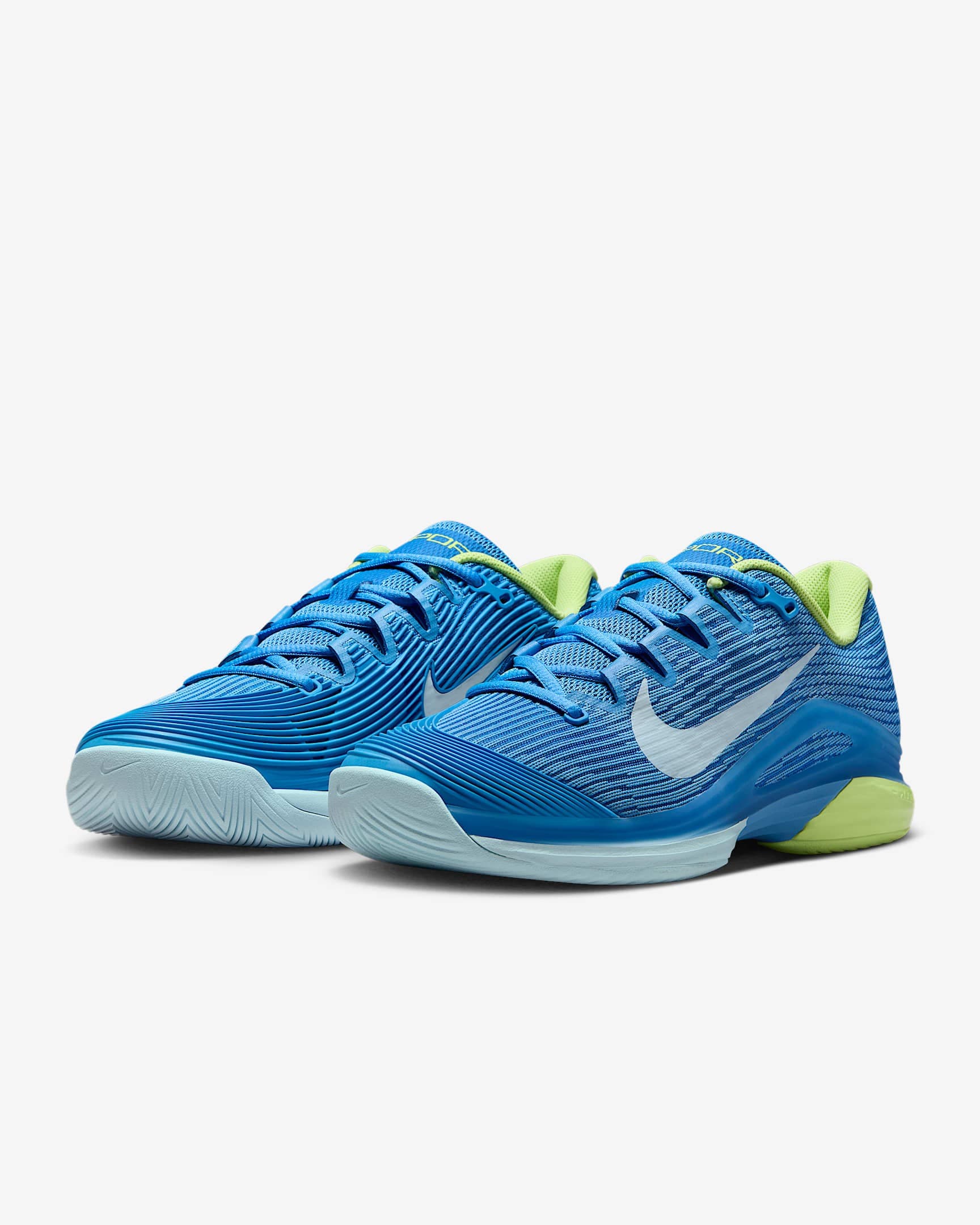 کفش تنیس زنانه نایک Nike Vapor 12 Tennis Shoes- آبی — تصویر ۵