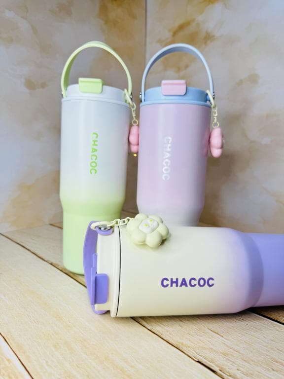 تراول ماگ تامبلر گلدار 900 میل برند CHACOC کد 2782