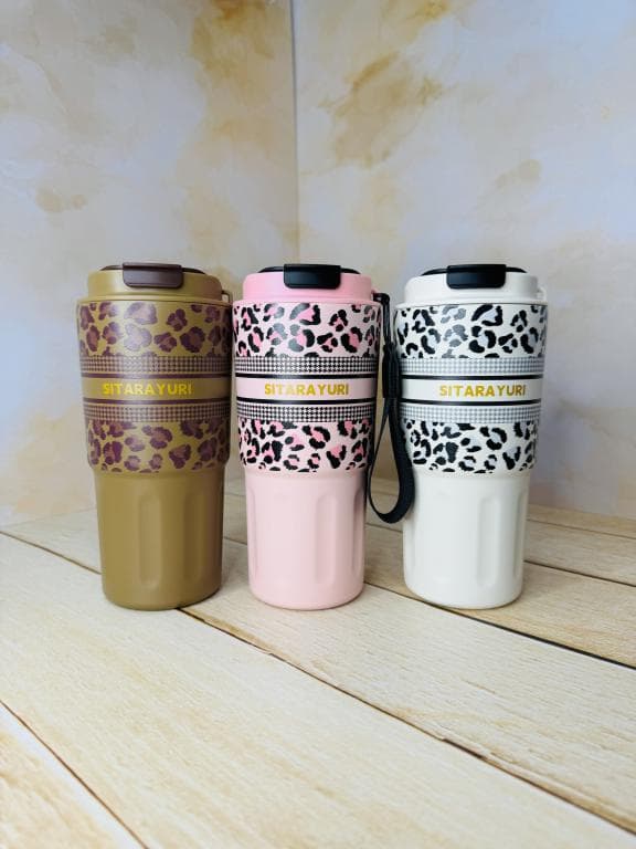 تراول ماگ طرح دار پلنگی سیتارا بزرگ SITARAYURI کد2781