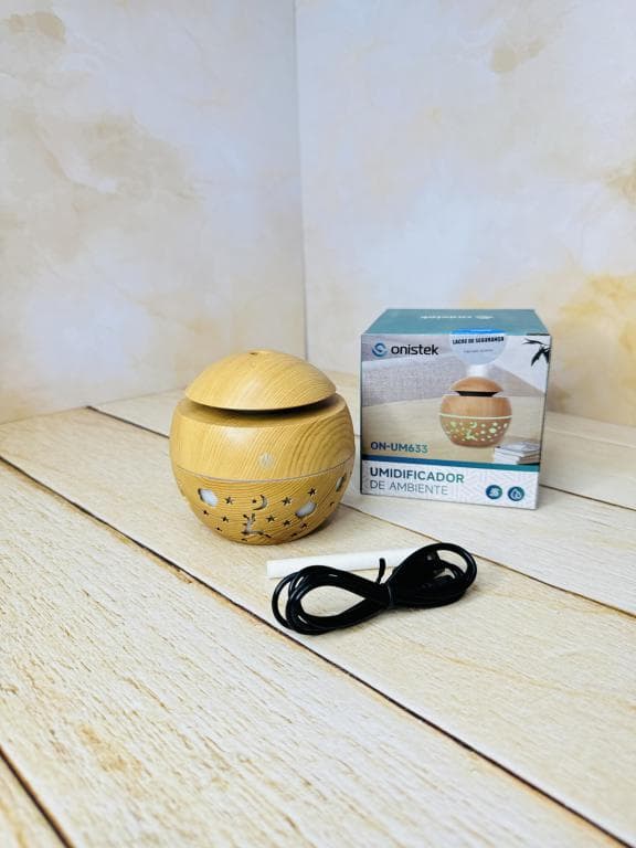 دستگاه بخور سرد کروی طرح چوب کریسمسی مدل ON-UM633 کد 2724 — تصویر ۳