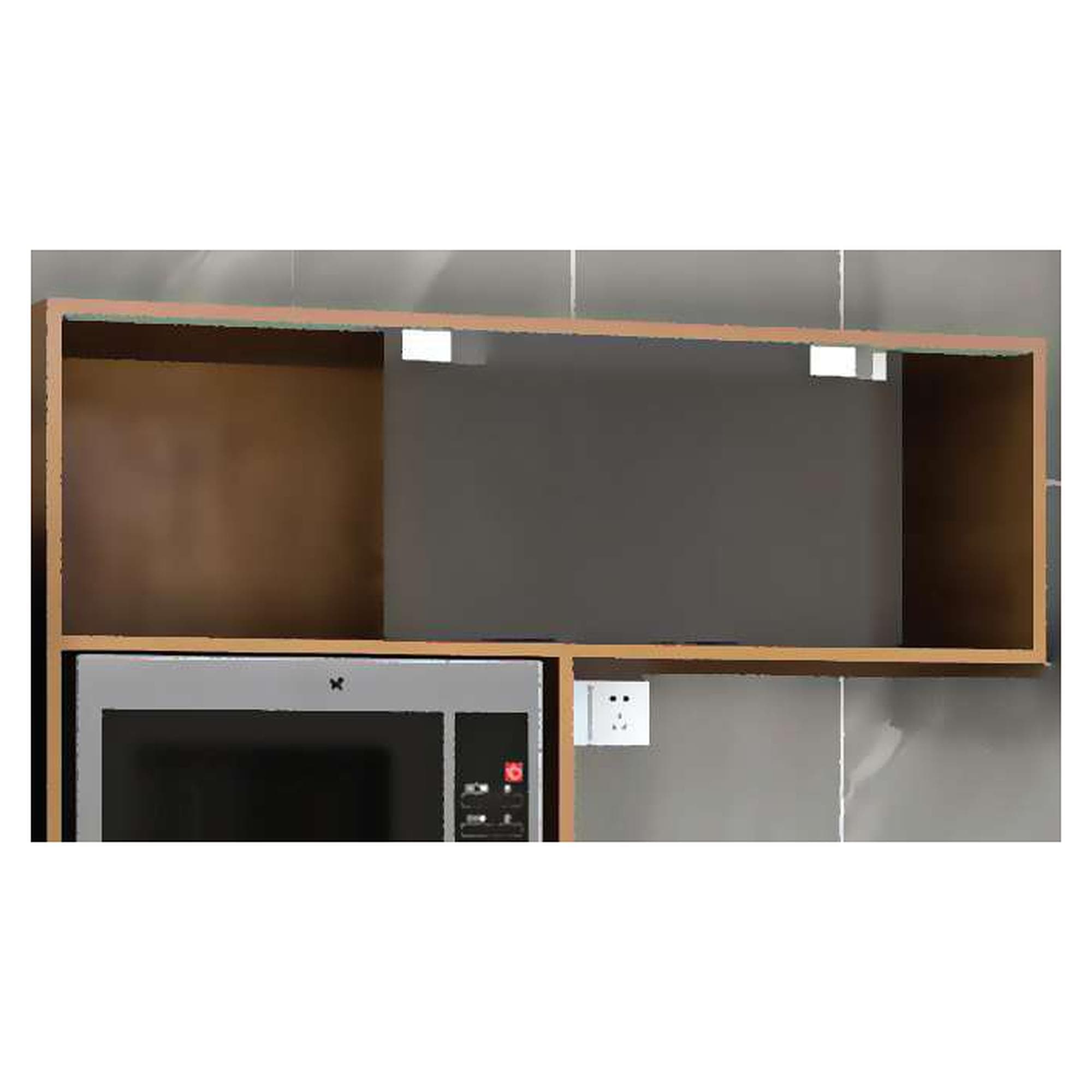 مکانیزم هوایی درب ریلی شیشه ای 2400mm توکار فریم لس (بدون ریل کف) با آرامبند عرض هر درب حداکثر 1200mm