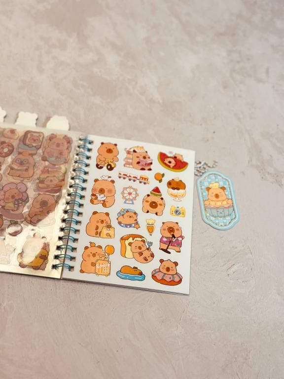 دفترچه سیمی استیکری طرح کاپی بارا کد 2707 — تصویر ۴