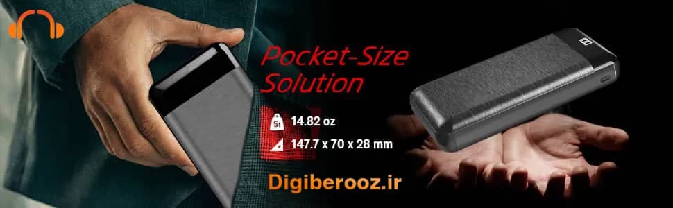 پاوربانک Sunrise مدل P19 باظرفیت 20000 میلی آمپر 22.5w فست شارژ — تصویر ۴