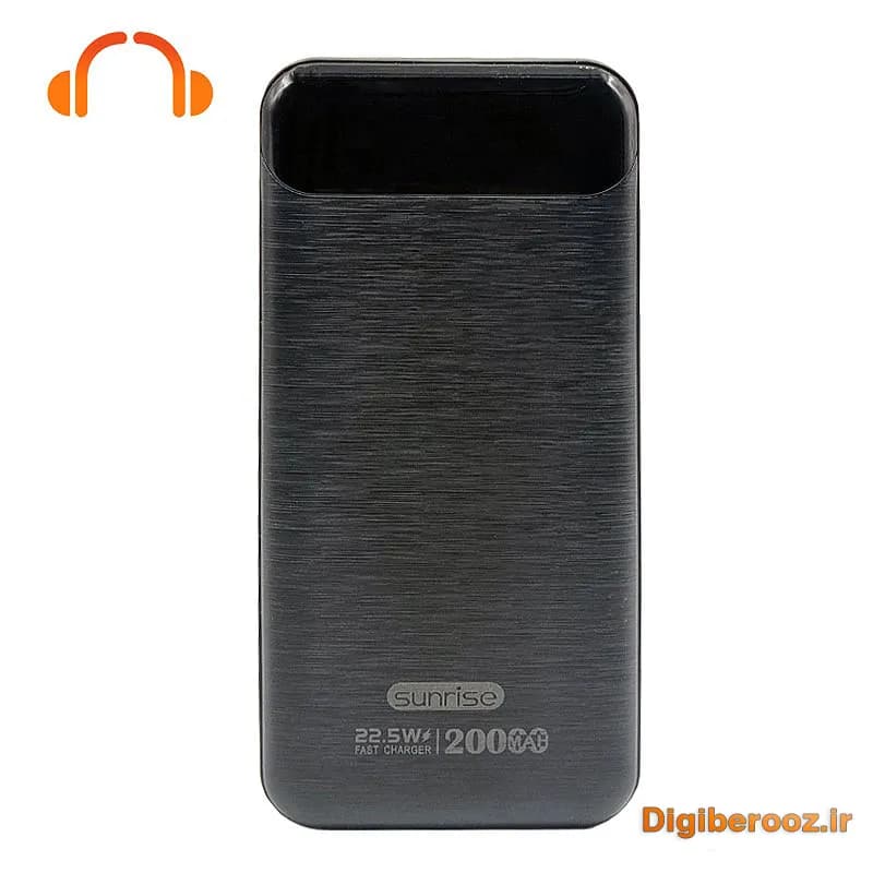 پاوربانک Sunrise مدل P19 باظرفیت 20000 میلی آمپر 22.5w فست شارژ