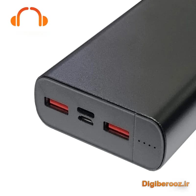 پاوربانک Sunrise مدل P18 باظرفیت 20000 میلی آمپر 22.5w فست شارژ — تصویر ۳