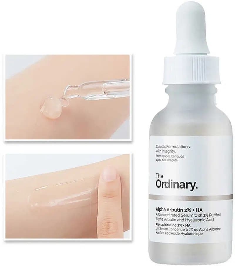 سرم آلفا آربوتین 2٪ + هیالورونیک اسید اوردینری The Ordinary – ضد لک و آبرسان | حجم 30 میلیلیتر — تصویر ۷