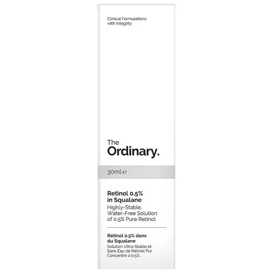 سرم رتینول 0.5٪ در اسکوالان اوردینری The Ordinary – ضدچروک و جوانساز پوست | حجم 30 میلیلیتر — تصویر ۲