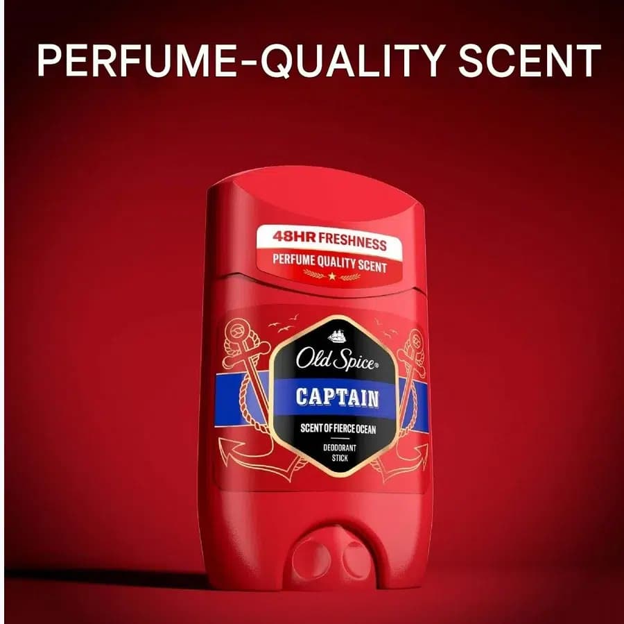 دئودورانت استیکی مردانه اولد اسپایس مدل Captain | حجم 50 میلی‌لیتر — تصویر ۴
